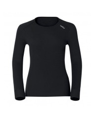 ODLO SHIRT L/S CREW NECK WARM CAM BLACK PIRATE