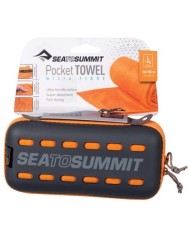 SEA TO SUMMIT POCKET TOWEL L TARONJA