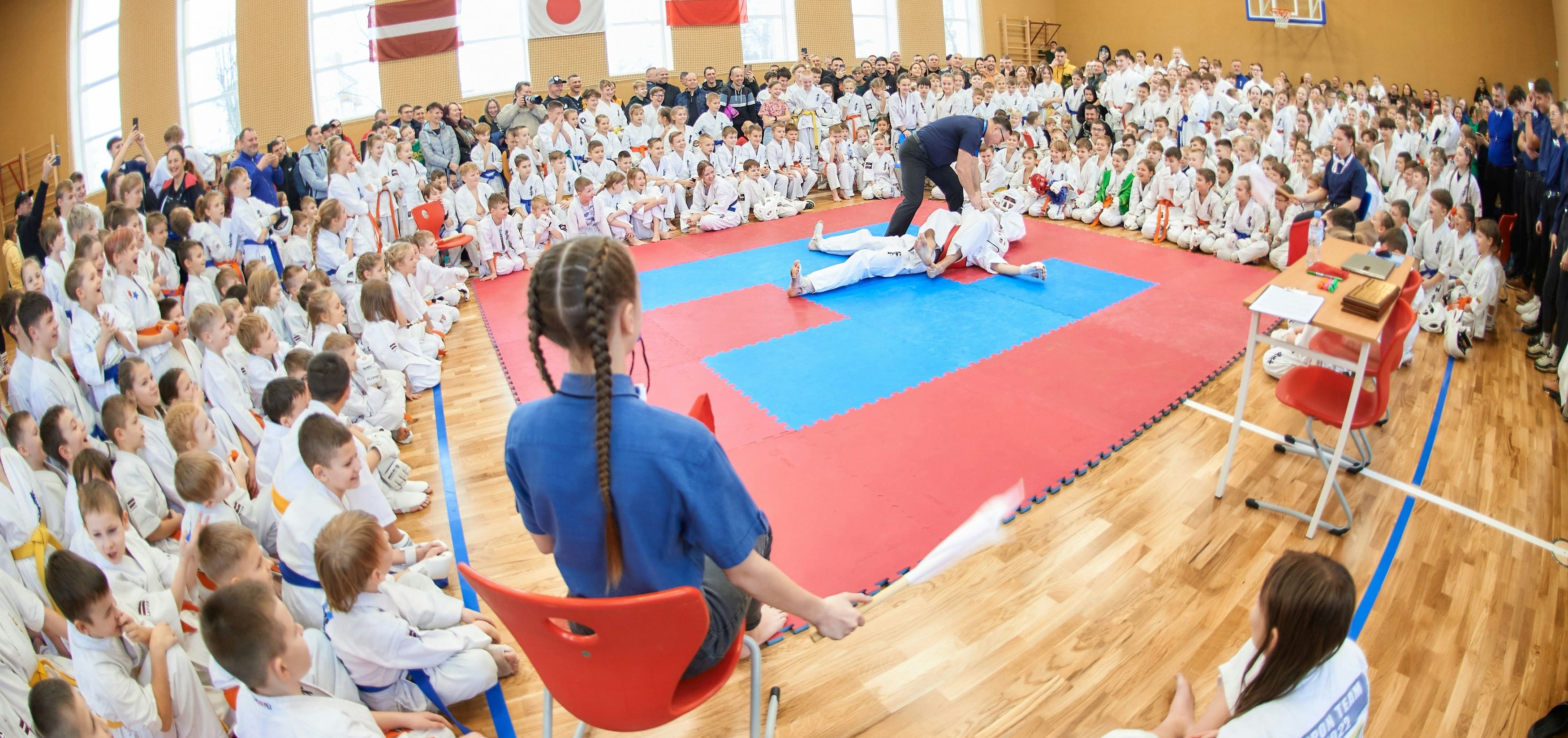 Cinturón Rojo de Competición de combate de karate